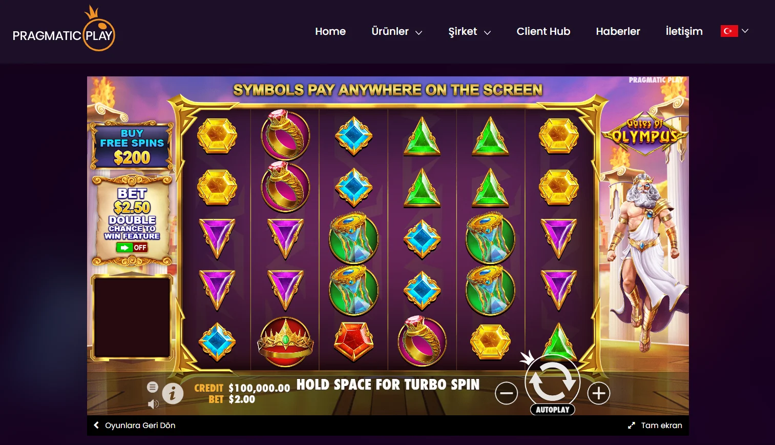 Gates of Olympus demo